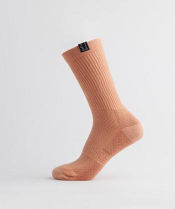 Accessories Ponožky Gymshark Whitney Tab Crew 1pk Béžový | CZ 2016PJJ